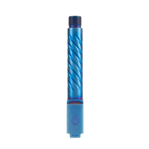 Glock 19 Gen 3-5 1/2x28" Threaded PVD Blue Spiral-fluted Premium Series