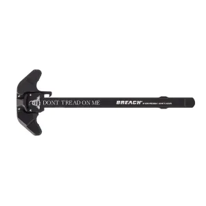 AR15 BREACHA(R) Ambi Charging Handle w/ Large Lever, DTOM Gadsden - Black