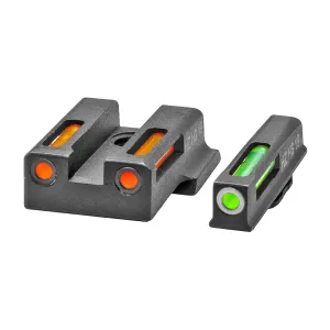 Hi Viz Lightwave H3 Tritium / Litepipe Night Sight Set for Smith & Wesson M&P 380 Shield EZ