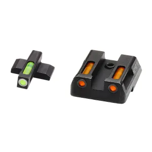 Hi Viz LiteWave H3 Tritium / Litepipe Night Sight Set for H&K VP9, VP40, P30 Pistols
