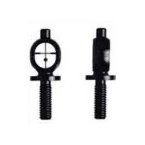 KNS Precision Front Sight Post For AR15 / AR10 Black Tactical Crosshair