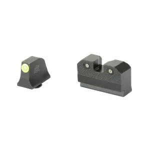 XS Sight Systems R3D 2.0 Suppressor Height Tritium Night Sights for Glock 17, 19, 22, 23 Pistols