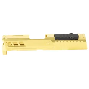 True Precision Optics Ready Axiom Stripped Slide for 9mm Springfield Armory Hellcat Pistols - Gold