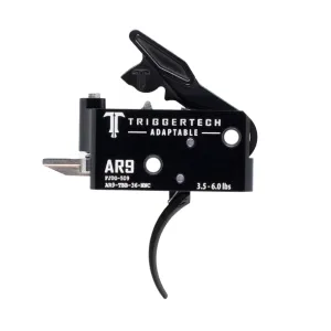 TriggerTech AR-9 Two Stage Black Adaptable Trigger Curved