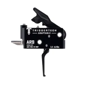 TriggerTech AR-9 Two Stage Black Adaptable Trigger Flat
