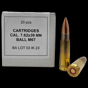 Igman M67 White Box 7.62x39mm Ammo 123gr FMJ 800 Rounds