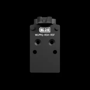 C&H Precision Trijicon RMR / Holosun 507C Red Dot Adapter w/ Forward Rear Sight for Walther PPQ, Q4, Q5 Pistols