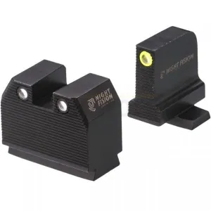 Night Fision Optics Ready Stealth Night Sight Set for Sig P320 w/ DPP, 509T, Acro - Yellow