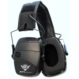AKT1 Sport Cadre Slim 22dB NRR Electronic Hearing Protection - Black