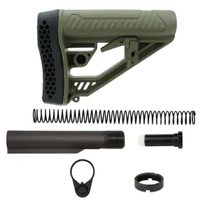 TacFire AR-10 A.C.E. Series Stock Kit w/ Recoil Pad - Tan