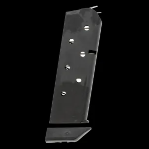 CMC Products Match Grade 1911 Compact .45 ACP 7-Round Black Oxide Magazine with Pad