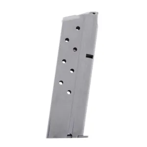 Metalform Standard 1911 Government 10mm Stainless Steel 8-Round Magazine w/ Welded Base Plate / Round Follower