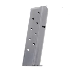 Metalform Standard 1911 Government 9mm Stainless Steel 9-Round Magazine w/ Welded Base Plate / Flat Follower