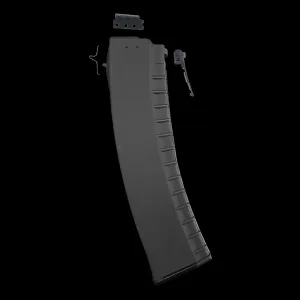 Bulgarian AK-74 5.56x45mm 45-Round Reinforced Steel Lug Polymer Magazine - Black