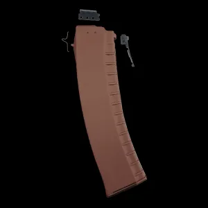 Bulgarian AK-74 5.56x45mm 45-Round Reinforced Steel Lug Polymer Magazine - Brown