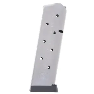 Metalform 1911 Government .45 ACP Stainless Steel 8-Round Magazine w/ Removeable Base Plate / Flat Pro Follower