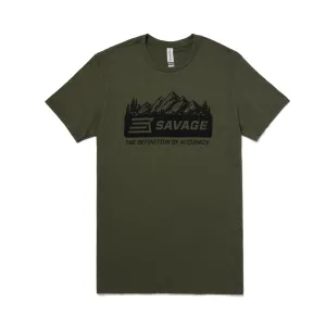 Savage Arms Landscape T-Shirt -Olive - 2XL