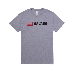 Savage Arms Heather Grey Logo T-Shirt - Gray - XL