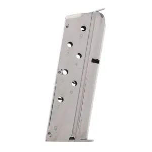 Mec-Gar 1911 Officer .40 7-Round Nickel Magazine