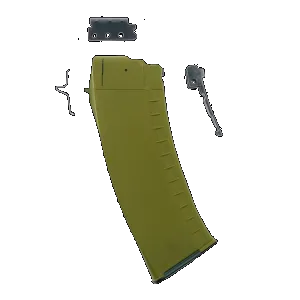 Bulgarian AK-74 5.45x39mm 30-Round Reinforced Steel Lug Polymer Magazine - Green