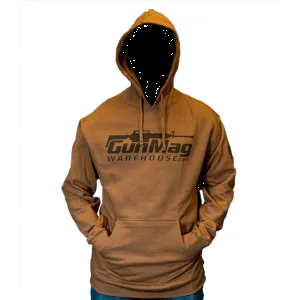GunMag Premium Cotton Logo Hoodie (Saddle Brown S)