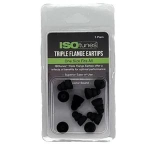 ISOtunes TRILOGY Replacement Foam Ear Tips 5 Pairs/Pack Universal