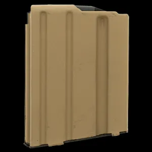 ASC AR-15 .223 / 5.56 5-Round Stainless Steel Magazine - Flat Dark Earth w/ Black Follower