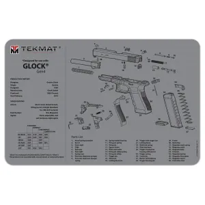 TekMat Ultra Premium Handgun Cleaning Mat for Glock G4 Pistols (Gray)