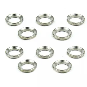 TacFire AR-15 .223 / 5.56 Muzzle Brake Crush Washers - 10 Pack - Silver