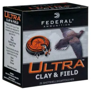 Federal Ultra Clay & Field 2.75" 12 Gauge Ammo 1 1/8oz #7.5 Shot 1255 fps 25 Shells