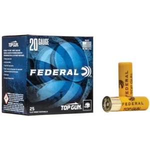 Federal Top Gun 2.75" 20 Gauge Ammo 7/8oz #7.5 Shot 25 Shells