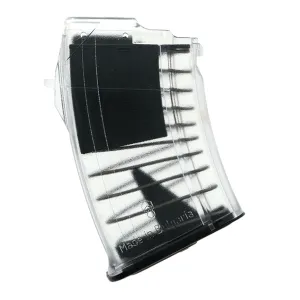 Bulgarian AK-47 7.62x39mm 10-Round Polymer Magazine - Clear