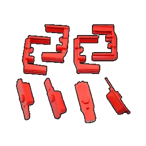 Hexmag HexID Color Identification System 4-Pack Lava Red Followers