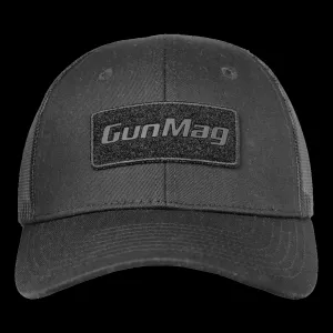 GunMag Logo Range Snapback Hat - Tonal Black