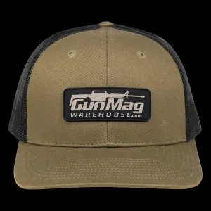 GunMag Logo Snapback Hat - Faded Olive / Black