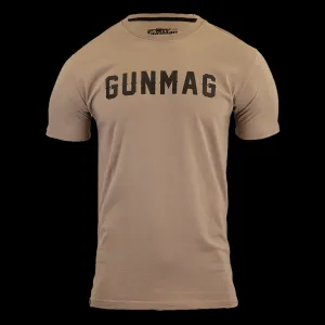 GunMag Western Logo T-Shirt - Quicksand with Black Logo - XL