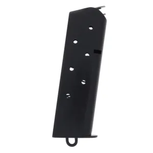 Metalform Standard 1911 Government .45 ACP Cold Rolled Steel 7-Round Magazine with Lanyard Loop, Welded Base Plate, Flat Follower