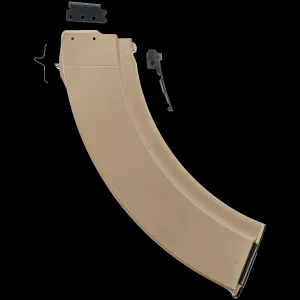 Bulgarian AK-47 7.62x39mm 40-Round Reinforced Steel Lug Polymer Magazine - TAN