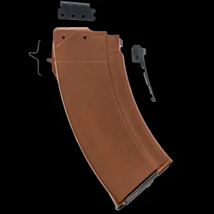 Bulgarian AK-47 7.62x39mm 20-Round Reinforced Steel Lug Polymer Tanker Magazine - Brown