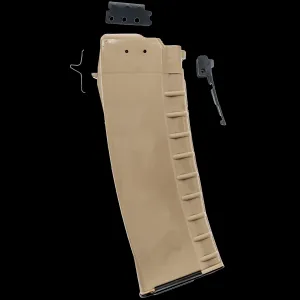 Bulgarian AK-74 5.56x45mm 30-Round Reinforced Steel Lug Polymer Magazine - TAN