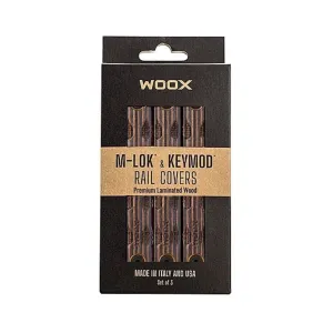 Woox M-LOK / KeyMod Rail Covers - 3 Pack - Tiger Wood