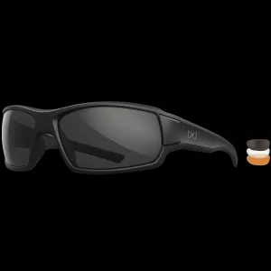 Wiley X Breach 2.5 XL Shooting Glasses w/ Gray, Rust, and Clear Lenses