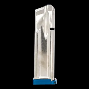 Atlas Gunworks 2011 Slidelock Stainless Steel 9mm 18-Round 126mm Magazine - Blue