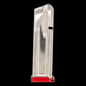 Atlas Gunworks 2011 Slidelock Stainless Steel 9mm 18-Round 126mm Magazine - Red