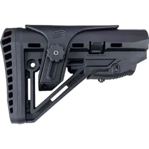 DMA Inc. XTS AR-15 Mil-Spec Carbine Stock w/ Cheek Rest - Black