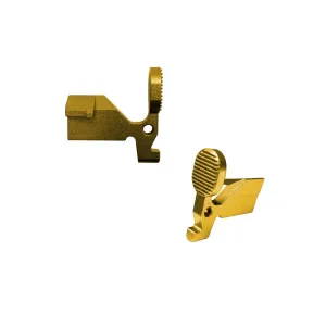 DMA Inc. XTS AR-15 Anodized Bolt Catch Assembly - Gold