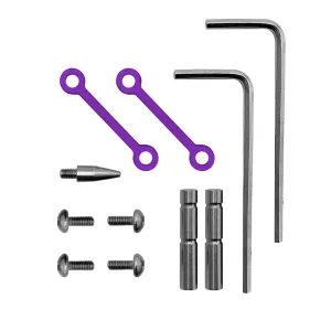 DMA Inc. XTS AR-15 Anodized Anti-Walk Pin Set - Purple