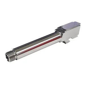 DMA Inc. Threaded Match Barrel for Gen 1-5 Glock 19 Pistols - 1/2x28 - Stainless Steel