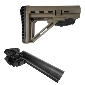 DMA Inc. XTS AK-47 Folding Stock Adapter w/ XTS-105 Stock-Flat Dark Earth