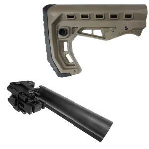 DMA Inc. XTS AK-47 Folding Stock Adapter w/ XTS-58 Stock-Flat Dark Earth